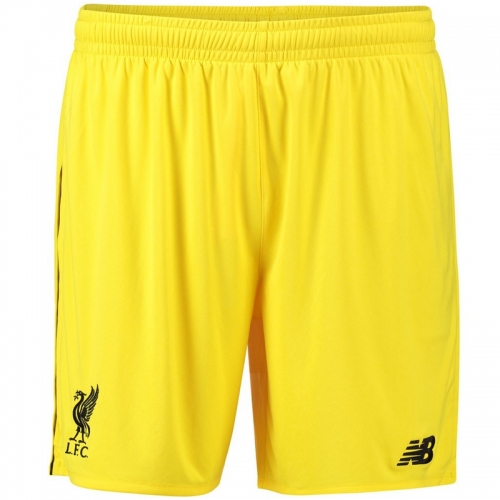 18-19 Liverpool Yellow Goalkeeper Soccer Shorts|KIT6707|Liverpool